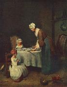 jean-Baptiste-Simeon Chardin The Prayer before Meal oil on canvas